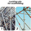 10pcs Scaffolding Scaffolding Coupling 12mmx45mm Galvanized Steel Fixing Pins Compact Parts Replacement. 