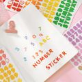 Kawaii Ribbon Sticker Alphabet Decoration Stickers Color Scrapbooking Planner Photo Album Cute Letter Stationery Korean 2Sheets(1). 