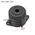Electronic Active Buzzer DC 12V Active Electronic Buzzer Alarm Sounder Continuous 90dB Beep Speaker. 