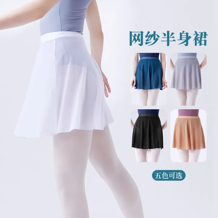 Black%20Gauzy%20Dance%20Dress%20Women's%20Transparent%20Skirt%20Little%20Short%20Dress%20Spring/Summer%20Ballet%20Dance%20Wear%20Dancing%20Skirt%20New%20-%20Image%205
