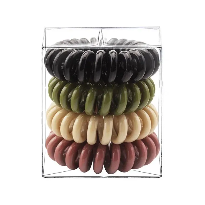 4%20Pcs/Box%20Telephone%20Wire%20Elastic%20Hair%20Rubber%20Bands%20Transparent%20Spiral%20Hair%20Ties%20Rings%20Gum%20for%20Women%20Girls%20Hair%20Accessories%20-%20Image%203