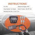 12V Universal 3-Wire Flash Controller W/Turn Signal Switch LED Light Flasher Blinker Relay for Boat Trucks Car ATV UTV. 