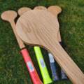 Wood Tennis Sweet Pointer Spoon Tennis Mid Sweet Point Racket Anti-slip Grip. 