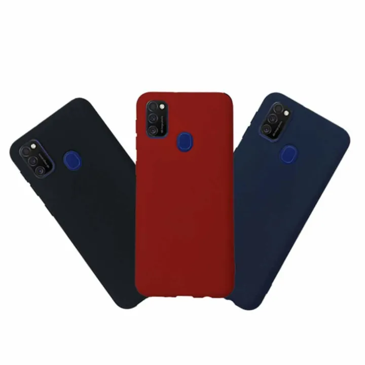 Ultra Slim Samsung Soft Silicon Case For Samsung Galaxy M21 M30s Matte TPU Rubber Back Cover