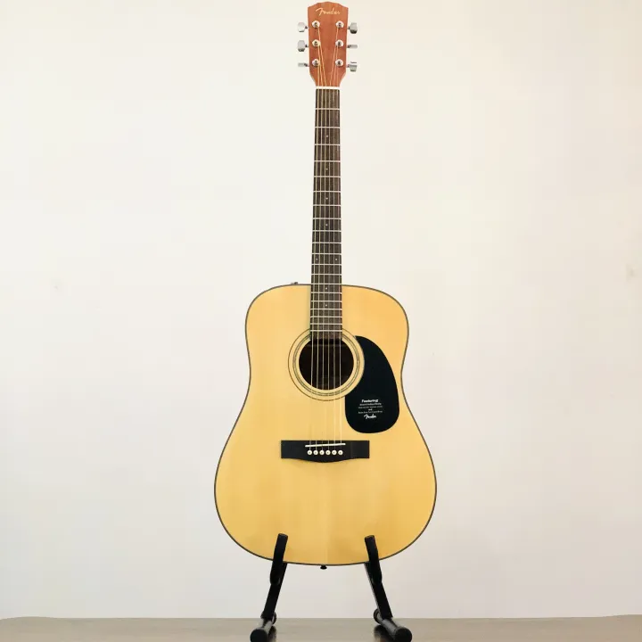 Fender CD 60 NAT-DS-V2 Dreadnought 6 String Acoustic Box Guitar with bag - Mahogany Body