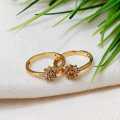 Gold Plated Guaranteed Women Ring With Stone Korean Style Beauty Fashion Jewellery Wedding Party Love Gift. 