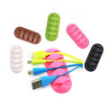 Silicone Cable Organizer USB Data Cable Winder Flexible Cable Management Cord Clips For Mouse Headphone Earphone Car Wire Holde. 