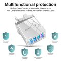 4 Ports Mobile Phone Charger Fast Charging Adapter Mini Portable USB Charging for Mobile Cell Phone Chargers Wall Adapters. 