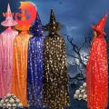 Costume for Dress Up Events Halloween Cape Cosplay Costume Dress Up Star Pattern Hat for Parties. 