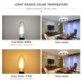 【BestGO】Dimmable E14 6W 4W 2W 220V Edison COB Filament Retro LED Light Candle/Flame Bulb Lamp Chandelier Cool Warm White. 