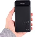 Denmen DP09 10000mAh Power Bank + Free Shipping Black color. 