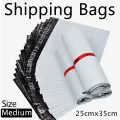 Perfect Medium Poly Mailer White Daraz Flyers Bundle of 100 Bags pack and 25 Bags Pack Thickness - 2.2mm Self-seal Adhesive bags Storage Bags Plastic Poly Envelope 25cm*35cm Flyer Mailer Packs Postal Safe Mailing Bags Shipping Bags Medium Size 25cm x 35cm. 