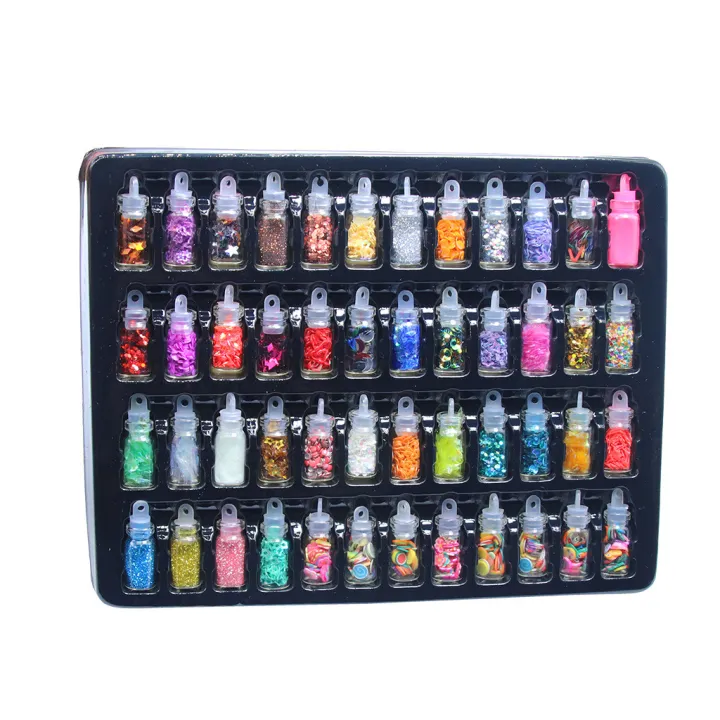 48Pcs%20Sequins/Glitter%20Filler%20Soft%20Slime%20Toys%20For%20Children%20Mud%20DIY%20Kit%20-%20Image%202
