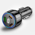 KOKKO Car Charger Fast Charging 90W USB Charger 2 PD USB C 1 USB A Car Charger For Smartphones Tablets Video Game Controllers. 