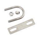 U Bolt M6 M8 304 Stainless Steel Fillet U-Clip With Baffle Nut Combination U-Shaped Buckle Bolt U-Shaped Screw U Clamp. 