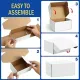 Laptop Shipping-Boxes-15x10x3 Inches: 5 Pack-Cardboard-Boxes-for-Packaging, White-Shipping-Boxes-for-Packing-Small-Business, Corrugated Box Mailers for Book Shoes Gift Mailing. 
