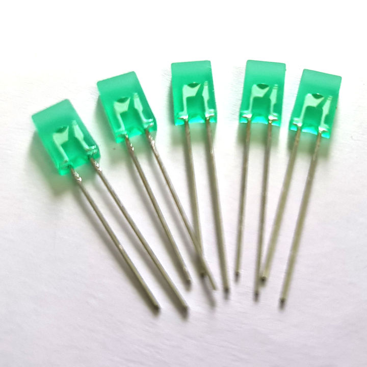 100pcs%20Rectangular%202x5x7mm%20LED%20Diffused%20Green%20Color%20LED%20Bulbs%20Light%20Emitting%20Diodes%20-%20Image%202