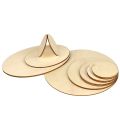 10PCS Natural Wood Pieces Slice Round Unfinished Wooden Discs for Crafts Centerpieces DIY Christmas Ornaments 4inch. 