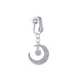 Women Navel Rings Faux Piercing Cartilage Clip Navel Clip on Fake Belly Rings Body Jewelry Belly Button Rings. 