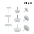 50Pcs Anti Slip Furniture Foot Mats Wooden Chair Legs Protector 14/18/20mm Table Chair Leg Slider Glide Pads Nail-On Feet Pads. 