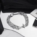 Men Hand Chain Hip Hop Style Vintage Style Men Bracelet. 