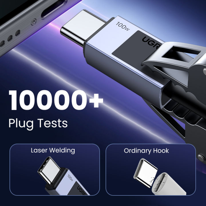 UGREEN%2060W%20100W%20240W%20USB-C%20Cable%20Type%20C%20to%20C%20Fast%20Charging%20Cable%20USB2.0%20Aluminum%20Braided%20Cable%20for%20iPhone%2015%20Series%20SAMSUNG%20S24%20S23%20Ultra%20iPad%20Pro%20Macbook%20MacBook%20Air%202020%20Matebook%20iPad%20Pro%20infinix%203m%202m%201m%200.5m%20-%20Image%207