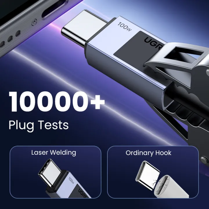 UGREEN%2060W%20100W%20240W%20USB-C%20Cable%20Type%20C%20to%20C%20Fast%20Charging%20Cable%20USB2.0%20Aluminum%20Braided%20Cable%20for%20iPhone%2015%20Series%20SAMSUNG%20S24%20S23%20Ultra%20iPad%20Pro%20Macbook%20MacBook%20Air%202020%20Matebook%20iPad%20Pro%20infinix%203m%202m%201m%200.5m%20-%20Image%207