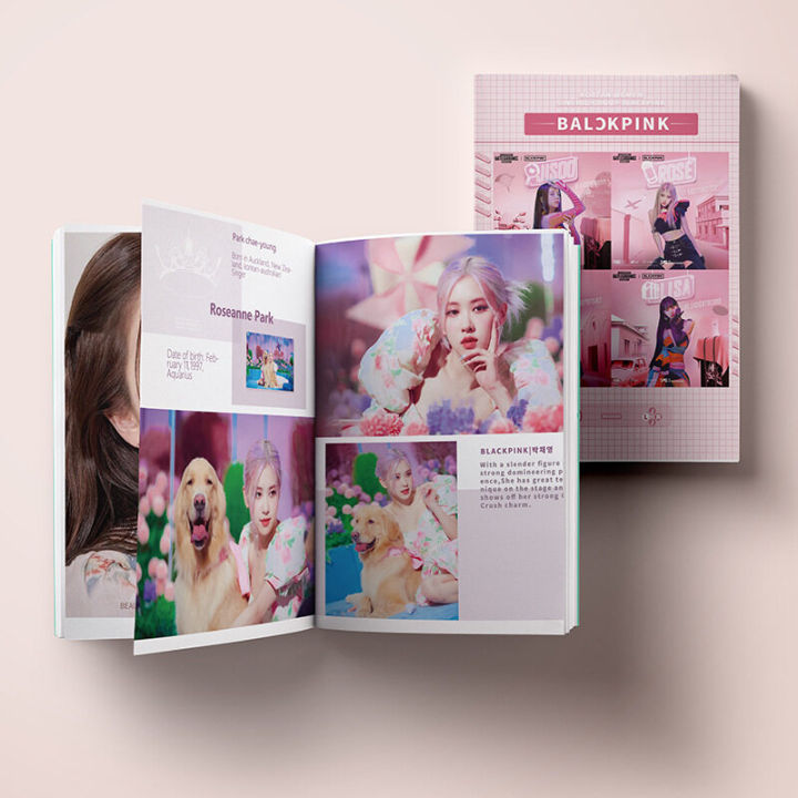Kpop%20Black%20pink%20Album%20Book%20Lisa%20Jenny%20Jisoo%20Rose%20Photocard%20Art%20Book%20Poster%20Lomo%20Cards%20for%20Fans%20Gifts%20Collection%20Booklet%20-%20Image%204