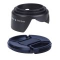 [Lens Hood Diameter 67 mm] Standard Lens Hood Camera Lens Protection Flower Shaped Hood 67 mm Lens & 67 mm Lens Cap Protective Cover New. 