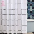 Waterproof Shower Curtain PEVA Fabric Bathroom Home Hotel Bath Drape With Hooks. 
