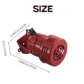 AC 220V Red Metal Motor Driven Air Raid Siren Horn Alarm. 