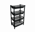 Vegetable rack 4 layer kitchen accessories plastic rack washable Fruit Rack - 4 Layer Multipurpose Stand Rack. 