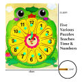 Wooden Toy Clock Children Montessori Wooden Clock Montessori Kids Early Learning Educational Clock. 