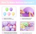 Complete Set 91 Pcs Mega Pack Balloon Arch Garland Kit Multicolor Macaron Balloons Wedding Birthday Party Decoration balloons Garland Birthday celebration party decoration pink balloon theme 91 pcs Full set. 