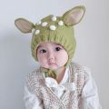 Autumn Winter Toddler Infant Knitted Baby Hat Adorable Rabbit Long Ear Hat Baby Bunny Beanie Cap Newborn Photo Props Thickened. 