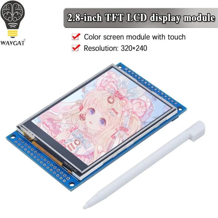 2.8 Inch 3.3V 300mA TFT LCD Shield Touch Display Module For Arduino UNO ...