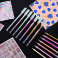Highlight Color Pen 0.5 mm Extra Fine Point Pens Gel Ink Pens for Drawing Sketching Illustration Adult Coloring Journaling Set of 12. 