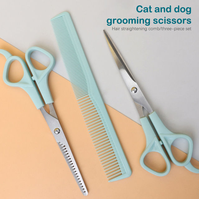 3pcs/set%20Pet%20Dog%20Professional%20Grooming%20Scissors%20Shears%20Hair%20Flat%20Scissor%20Comb%20Animal%20Cat%20Hair%20Cut%20Barber%20Cutting%20Tool%20Kit%20-%20Image%204