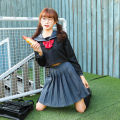 Suit jk Sailor Suit Genuine Basic Style College Style Two Uniform Japanese Orthodox Gray Full Set Uniform Dress. 