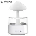 Raining Cloud Humidifier & Diffuser with Color Changing Night Light Rain Sounds 3 Modes Nimbus Mushroom Design for Relaxation & Sleep. 