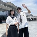2024 Graduation Class Uniform Set Summer British Style College Style Korean Style Female Junior High School Students Chorus Performance School Uniform. 
