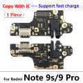 USB Charging Port Board Flex Cable Connector For Xiaomi Poco X3 M4 Pro M3 Redmi Note 7 8 8T 9S 9 10 10s 11 Pro 4G 5G Microphone. 