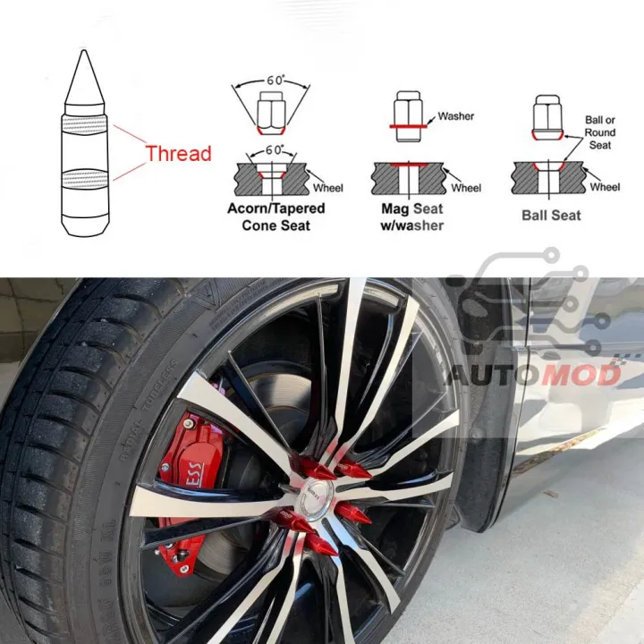 Red%2020pcs%20RASTP%20Anti%20Theft%20Racing%20Car%20Tires%20Spike%20Lug%20Nuts,JDM%20Sytle%20Anodized%20Universal%20Wheel%20Lug%20Nuts%20-%20Image%209
