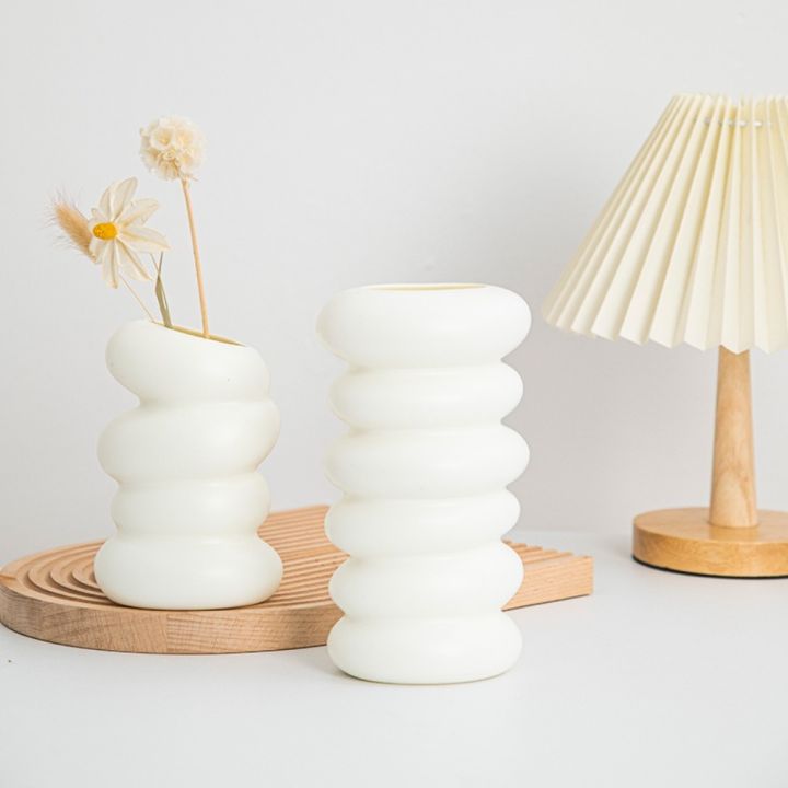 Household%20Plastic%20Flower%20Vase%20Imitation%20Ceramic%20Spiral%20Design%20Flower%20Pot%20Modern%20Nordic%20Style%20Flower%20Arrangement%20Home%20Decoration%20-%20Image%208