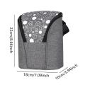 Insulated Bottle Bag Large Capacity Portable Breast Milk Cooler Bag Reusable Baby Bottle Tote Bag For Up To 2 Large 9 Oz Bottles. 