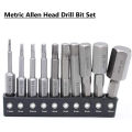 20Pcs Hex Head Wrench Drill Bit Set Shank Quick Release Magnetic Screwdriver Bits Set (Metric +SAE). 