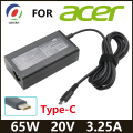 20V 3.25A 65W USB C Type-C Laptop Adapter Charger for Acer,Lenovo ThinkPad, HP, Chromebook, Yoga, Dell, ASUS. 