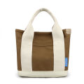 【ZIME】Good-looking Canvas Bag Large Capacity Shoulder Bag Women's Commuter Bag Independent Compartment Canvas Handbag Work Lunch Bag. 