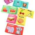 Armani Fsjaings Supply of baby English palm three-dimensional cloth book, newborn soft book, early education baby cloth book. 