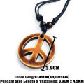 Men's Peace Sign Necklace/ Peace Sign Pendant Chain / Peace Sign Pendant with Rope Chain /Fashion Necklace Chain with Pendant for Men. 